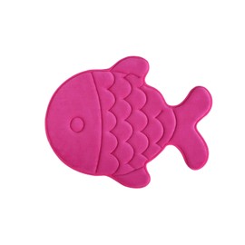 Memory Foam Bath Mat-Incredibly Soft and Absorbent Rug, Cozy Velvet Non-Slip Mats Use for Kitchen or Bathroom (22 Inch x 27 Inch, Pink Fish)