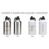 64oz Insulated Pickleball Water Bottle with Logo Pickleball Addict. By