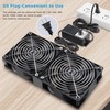 GDSTIME Big Airflow 2 * 120mm X 38mm Fans DC