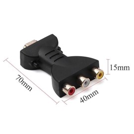 HDMI to AV Adapter, RGB Adapter 1080P HDMI to RGB for RCA Component Converter