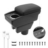 Car Armrest Storage Box for Mitsubishi Mirage Attrage 2014-2024 Double