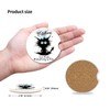 Car Coasters 2 Pack, Small 2.56" Ceramic Stone & Non-Scratch