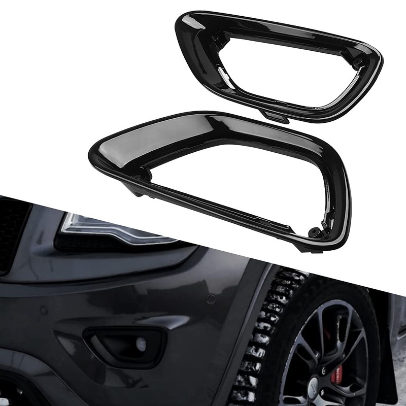 sportuli - Cubierta de luz antiniebla delantera negra para Jeep