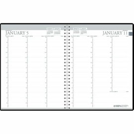 House of Doolittle 2026 Monthly Appointment Book 8.5" x 11", Faux Leather Cover, Black (27202-26)