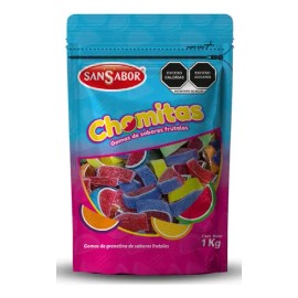 Gomitas De Gajo Frutales De Grenetina Bolsa 1kg Sansabor Chomitas