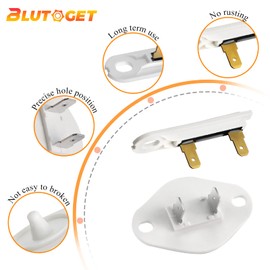 Blutoget 8577274 Dryer Thermistor 3392519 Dryer Thermal Fuse Compatible for Whirlpool, Ken-More,May-tag dryers-Replace partnumber 8577274, 3390292, 3406294, 3976615, 772546, AP3919451, AP601351