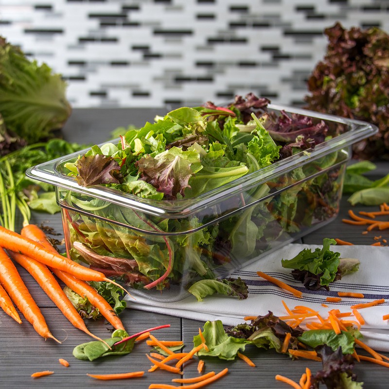 Carlisle FoodService Products Plastic Food Pan 1/3 Size 4 Inches