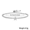 Tibond Bracelets for Womens Initial Bracelet Tennis Bracelet for Ladies