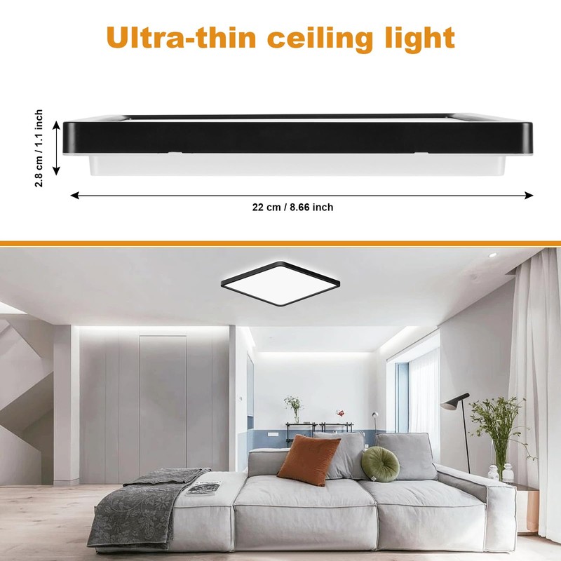 LEZOE LED Ceiling Light 18 W, 1800 lm Ceiling Light