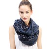 Lina & Lily Holiday Christmas Pattern Print Women's Infinity Scarf