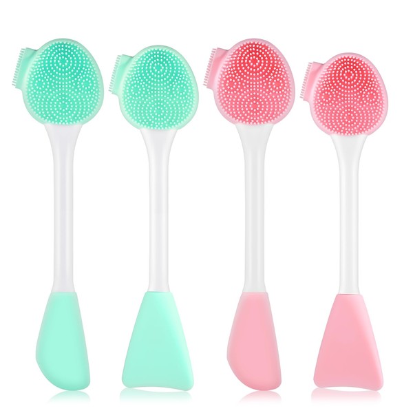 4 Pcs Silicone Face Brush Face Mask Brush Face Scrub