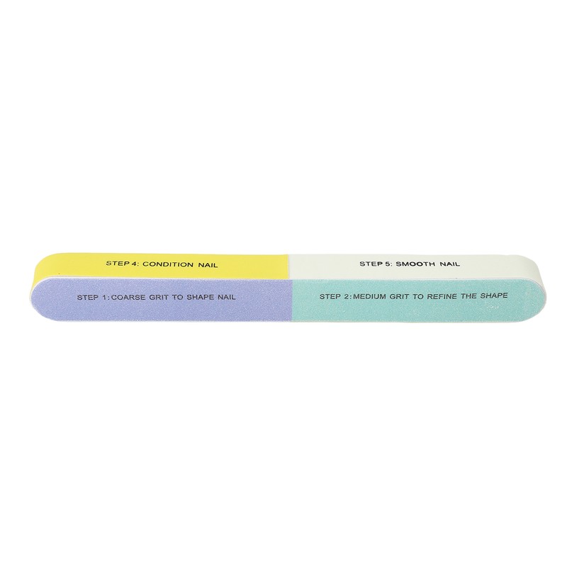 10pcs Nail File Reusable Washable Multi Functional 7 Steps DIY