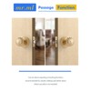 MRML Brushed Gold Passage Door Knob, Interior Closet Pantry Hallway