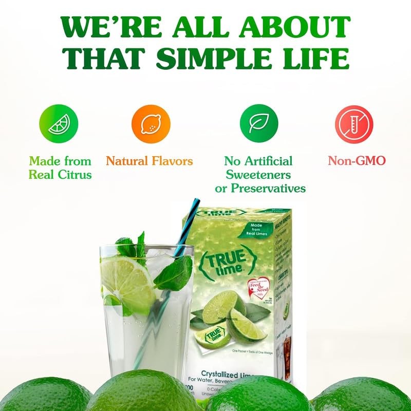 TRUE LIME Water Enhancer (128 Packets | 32 Packets each