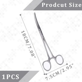 banjiabb Hook remover fishing, fishing pliers, artery clamp, piercing pliers, hook remover, clamp nurse, clamping pliers, fishing hook release pliers, hook remover fishing, hook remover pliers, 18 cm