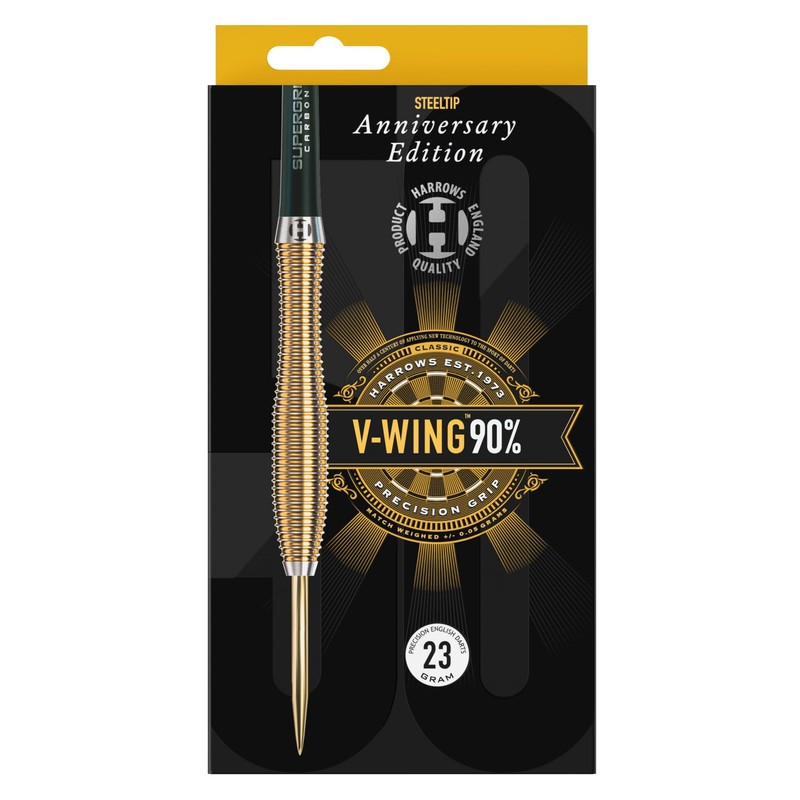 Harrows V-Wing 90% Steel Tip Darts 25 g