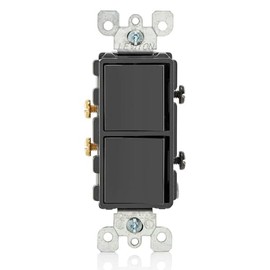 Leviton 5643-E EB Decora Two 3-Way Combination Switch
