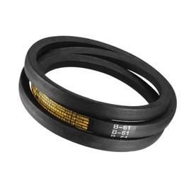 Kozelo B-61 V-Belts - [61" Inner Length x 17mm Width x 11mm Thickness] B-Section Rubber Drive Belt for Power Transmission Use, Black