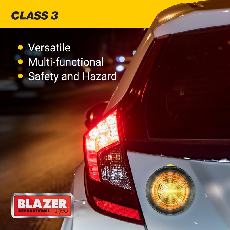 Blazer International 195C43A LED Amber Warning Beacon with Magnetic Base