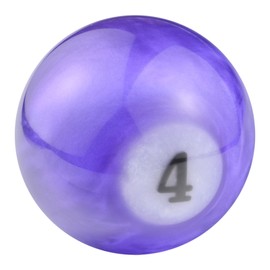 Temzzer Gear Shifter Knob Billiard Shapes Shift Stick Lever Handle Resin Gear Shift Handle for Most Manual Automatic Vehicles M10x1.5 M10x1.25 M8x1.25 (Purple 4)