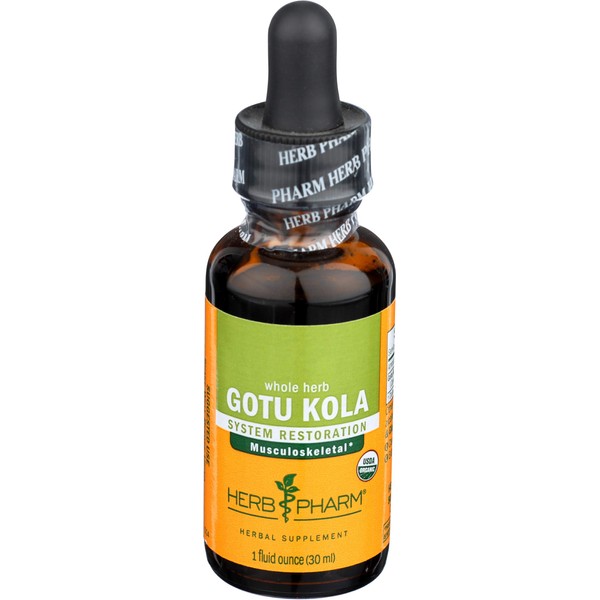 HERB Pharm Organic Gotu Kola Extract, 1 FZ