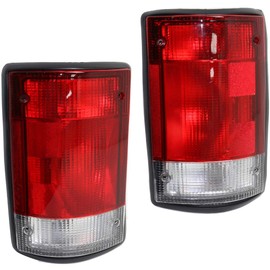 KarParts360 For 2000 01 02 2003 Ford Excursion Tail Light Assembly Driver and Passenger Side Pair For FO2800114 FO2801114