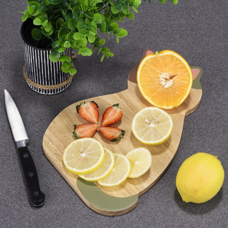 laboos Home Small Cutting Board, Cute small cat-shaped cutting board