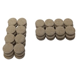 Shepherd Hardware 9972 1-Inch Heavy Duty Self-Adhesive Felt Furniture Pads, 48-Count, Beige