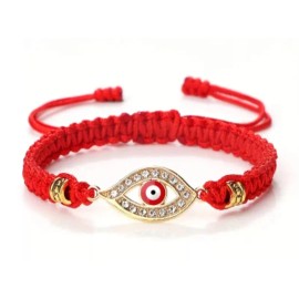 Evil Eye Bracelet (Red & Golden)