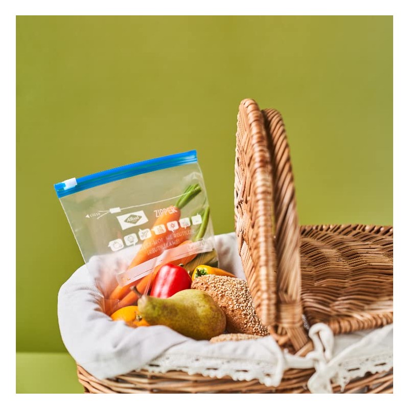 ALBAL Zipper Staubsaugerbeutel Mehrzweck – 8 Staubsaugerbeutel