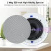 Herdio 2X4" Bluetooth Kitchen Ceiling Speakers 160W +Wall USB Amplifier