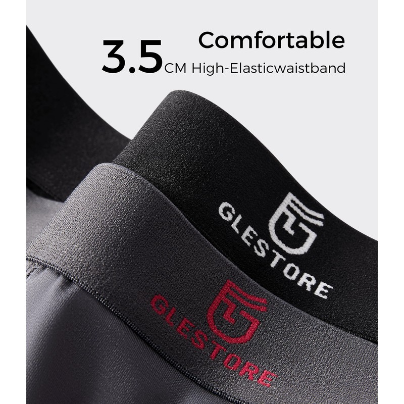 GLESTORE Mens Underwear Trunks Pack Modal Underwear for Men with