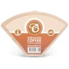 80 Size 6 Brown Coffee Filter Paper Cones by EDESIA