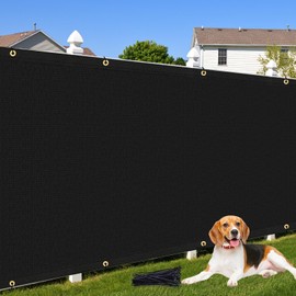 Cisvio Fence Privacy Screen Custom Size 6'X39' with 90% Blockage Durable 170 GSM Mesh Cover Shade Net for Patio, Porch, Backyard, Balcony, and Pool Deck Black
