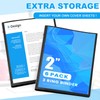 Henoyso 6 Pcs 2 Inch Mini 3 Ring Binders with