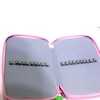 Large Pencil Case Cartoon Pink 4 Tiers 72 Holes Impact
