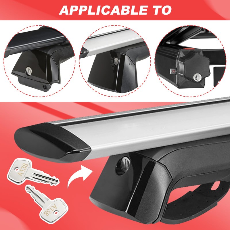 A138 Replacement Keys for Yakima SKS Ski,Cargo Box,Roof,Carrier Racks and