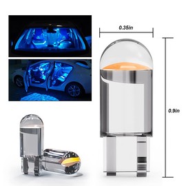 30-Pack 194 LED Light Bulbs 6000K White, 168 2825 W5W T10 Wedge COB LED Replacement Bulbs, Dome Map Door Courtesy License Plate Lights, 0.36W 12V Error Free Interior Bulbs for Cars (Light Blue)