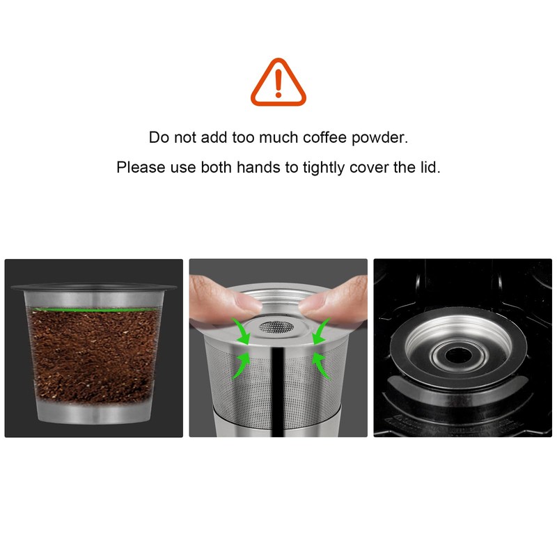 AODPWEN 2 Pack Reusable Pods for Ninja Dual Brew Coffee