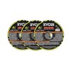 RYOBI 3 PC. 4-1/2" Metal Cutting Wheel Set 3 Pack