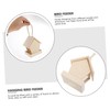 Sosoport Acrylic Wood Bird Feeder Nest Outdoor Wild Bird Feeder