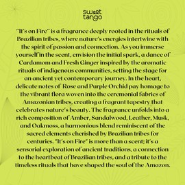 Sweet Tango Sweet Tango Whole Body Oil - Lightweight and non-greasy formula, Hydrates, calms, and nourishes all skin types, Exotic 9 fragrances (It's on Fire)