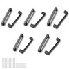 Hysgscwd 10PCS 3.8-inch Drawer Handles, Matte Black Cabinet Handles, Hardware,