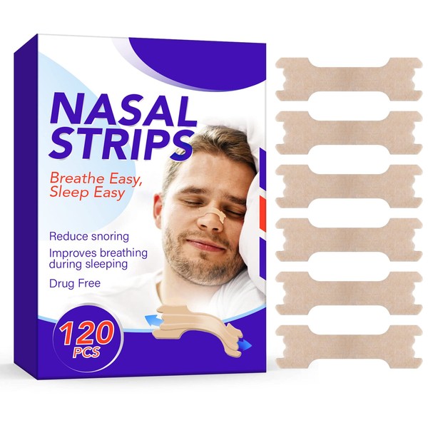 Nose Plasters Snoring Pack of 120, Nose Strips Snoring Stopper,