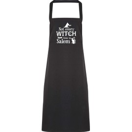 Hippowarehouse Not every witch lives in Salem. Apron kitchen cooking painting DIY onesize adult