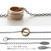 Fe-fex Phiten Ring Diamond Pattern Titanium Men's Sports Necklace, No