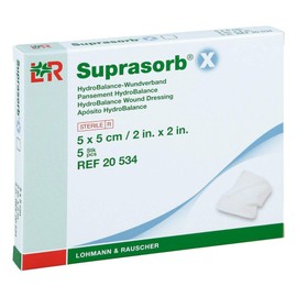 SUPRASORB X HydroBalance Wound Dressing 5 x 5 cm Pack of 5