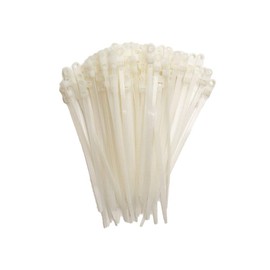 ZipTie.com 6.3-inch Natural Screw Mount Cable Tie, 50-lb Tensile Strength, 100-Pack