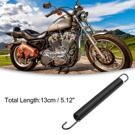 ACROPIX Motorcycle Kickstand Side Stand Return Spring 13cm Length Black 1pcs