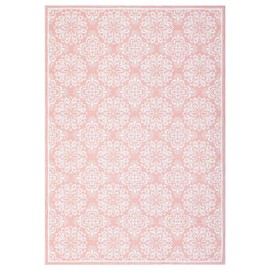 GAOMON 9x12 Area Rugs Large Machine Washable Rug Living Room Rugs Modern Floral Rugs for Bedroom Non Slip Soft Indoor Carpet Vintage Print Accent Rug Non Shedding Dining Room Office Throw Carpet Pink